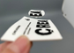 Layar Microfiber Putih yang Dapat Dicuci Baik Dicetak Patch Dengan Logo Silikon Matte
