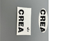 Layar Microfiber Putih yang Dapat Dicuci Baik Dicetak Patch Dengan Logo Silikon Matte
